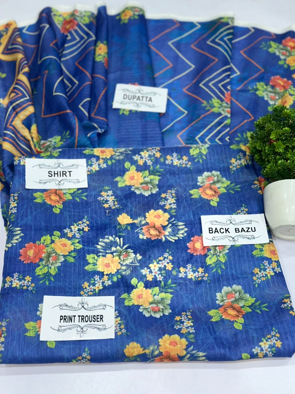 Degital Bana dora 3 Piece Lawn Lawn dupata