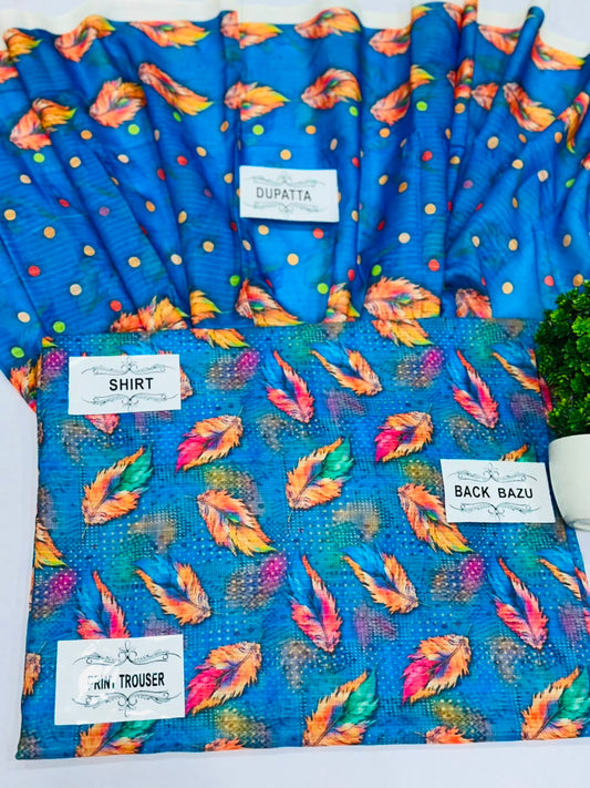 Degital Bana dora 3 Piece Lawn  Lawn dupata