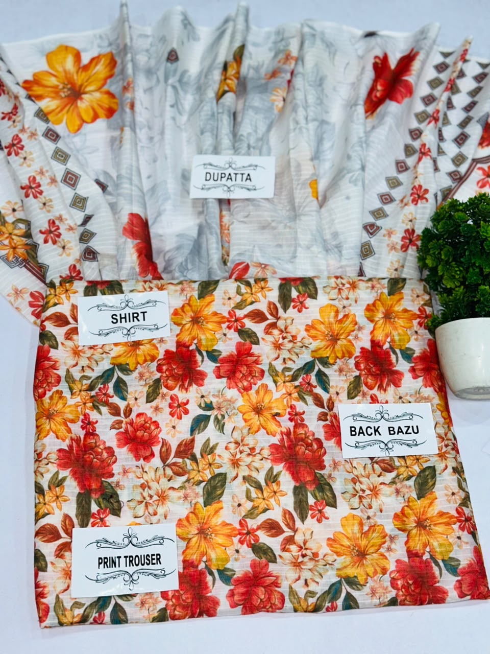 Degital Bana dora 3 Piece Lawn  Lawn dupata