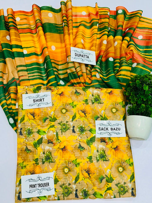 Degital Bana dora 3 Piece Lawn  Lawn dupata