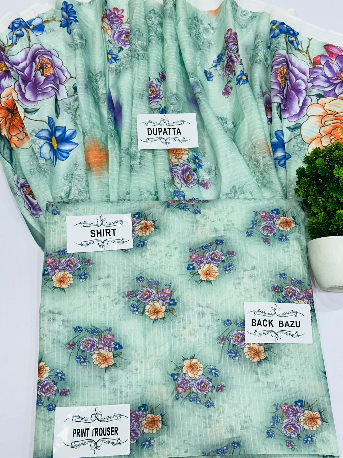 Degital Bana dora 3 Piece Lawn  Lawn dupata
