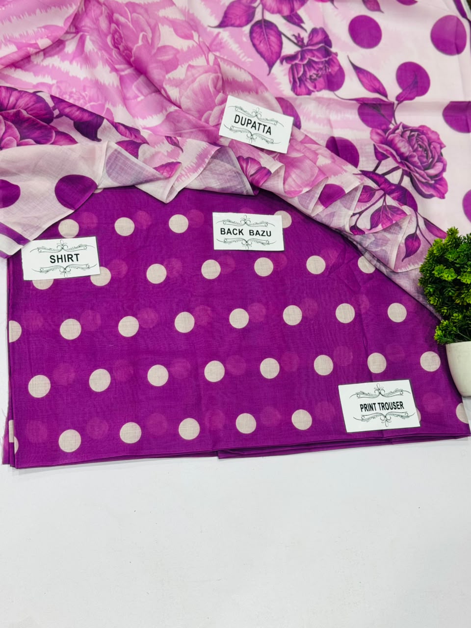 Degital Bana dora 3 Piece Lawn  Lawn dupata